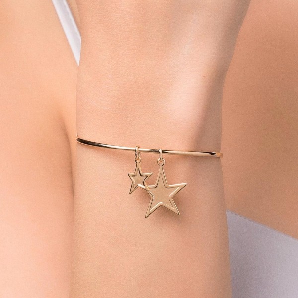 Bracelete Rommanel com Estrelas Penduradas 552109